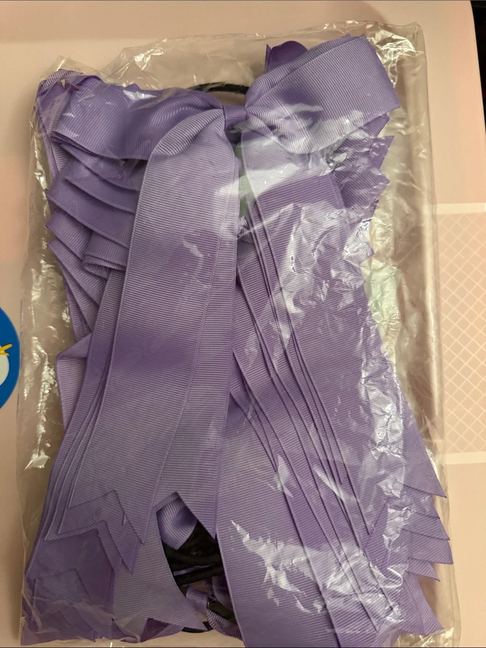 Pack of 20 Lavender Bow Hair Tie